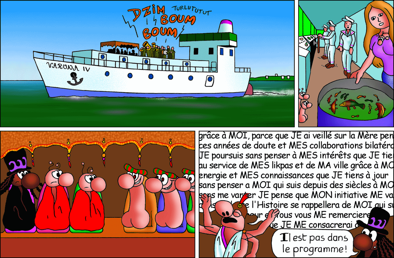 La cérémonie va commencer, les likpas doivent supporter quelques inconvénients...